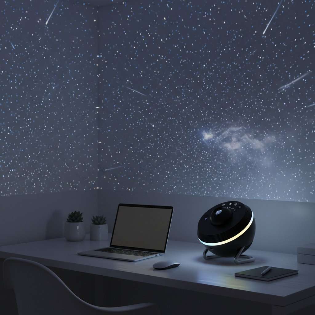 Space Ball Meteor HD Projection Lamp - Galaxy Starry Sky Night Light
