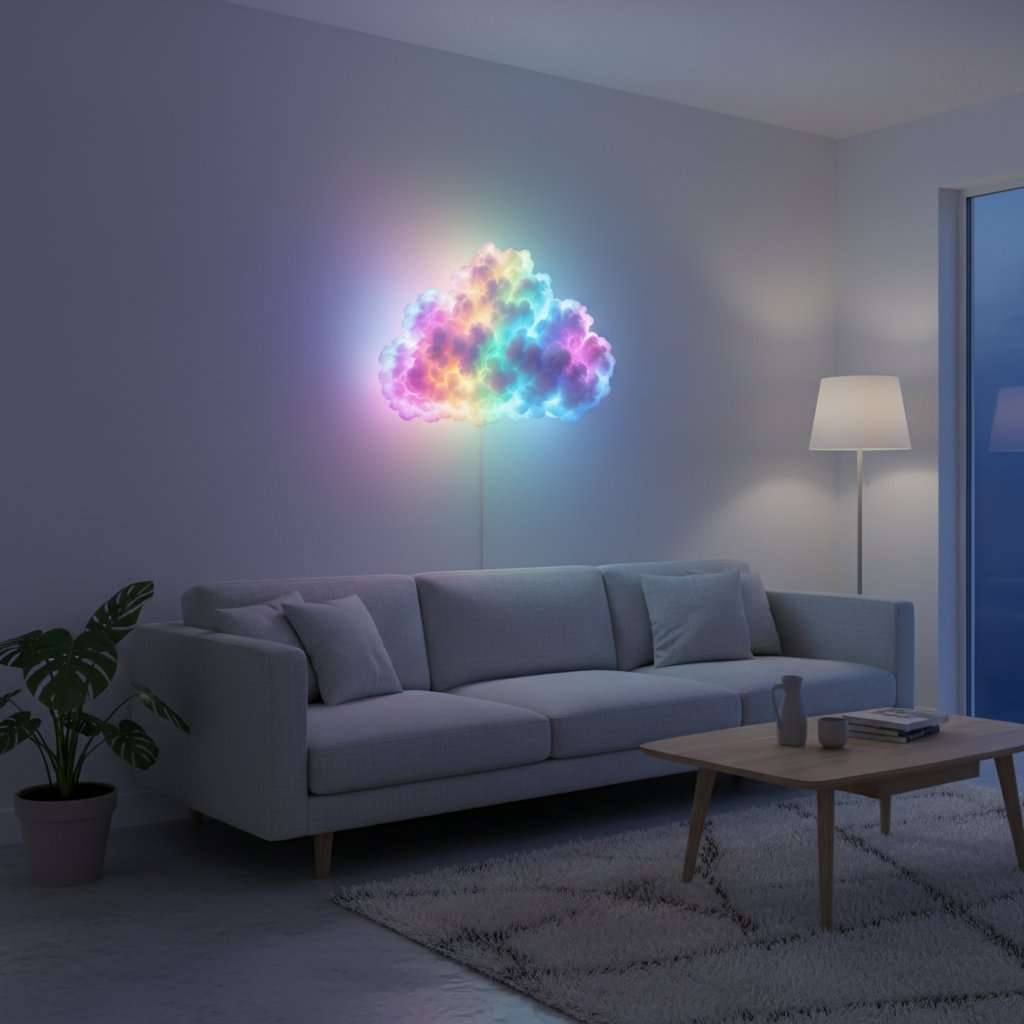 Thundercloud LED Light DIY Kit - RGB Cloud Lamp with Lightning Effects
