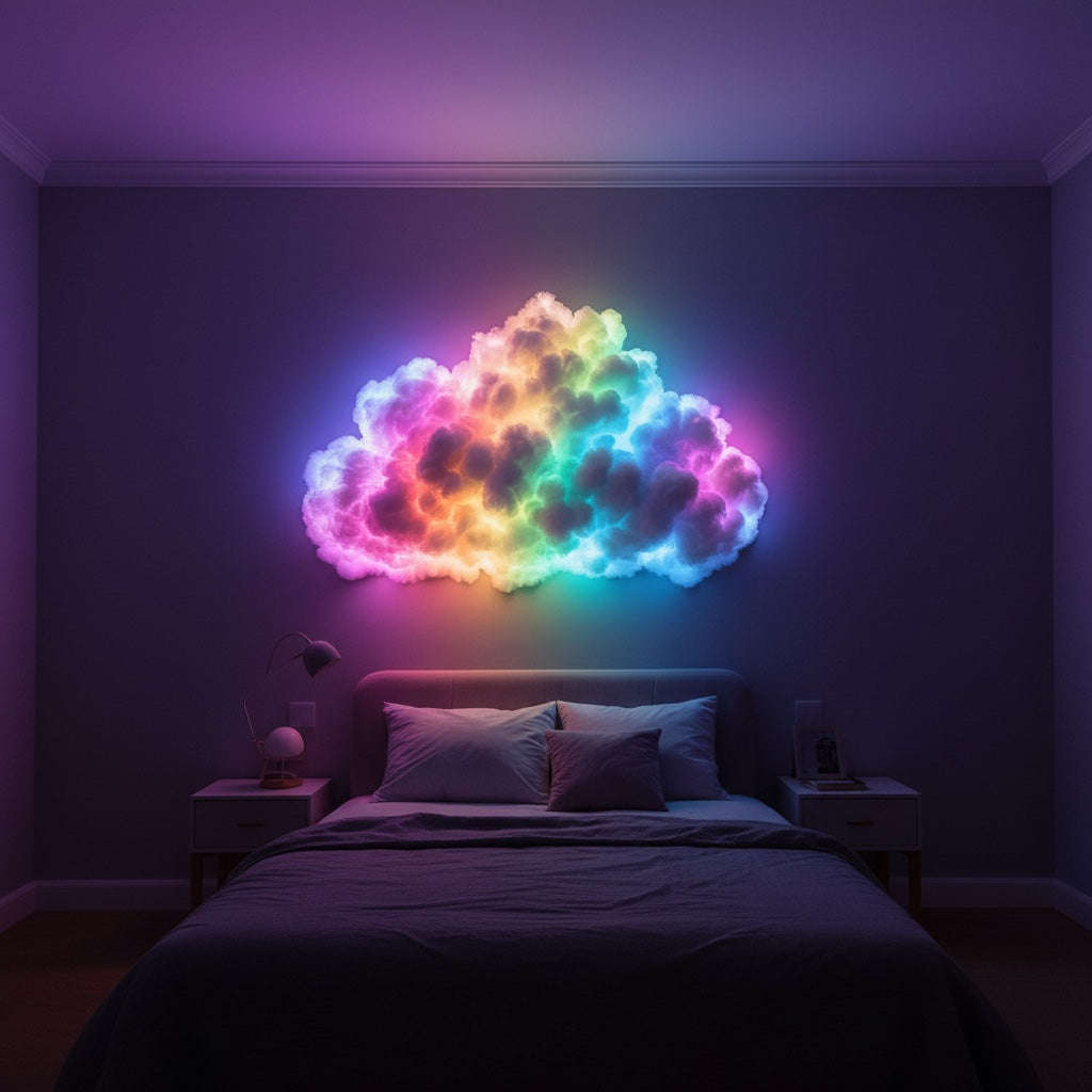 Thundercloud LED Light DIY Kit - RGB Cloud Lamp with Lightning Effects