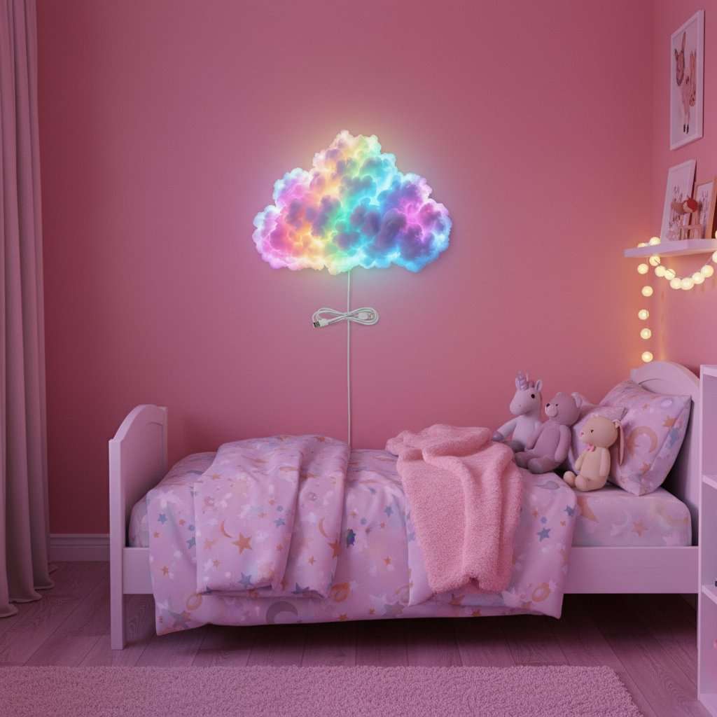 Thundercloud LED Light DIY Kit - RGB Cloud Lamp with Lightning Effects