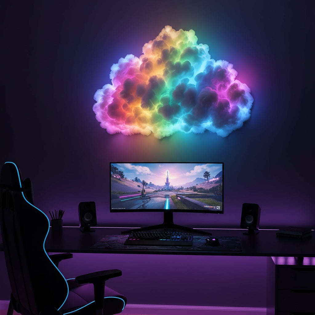 Thundercloud LED Light DIY Kit - RGB Cloud Lamp with Lightning Effects