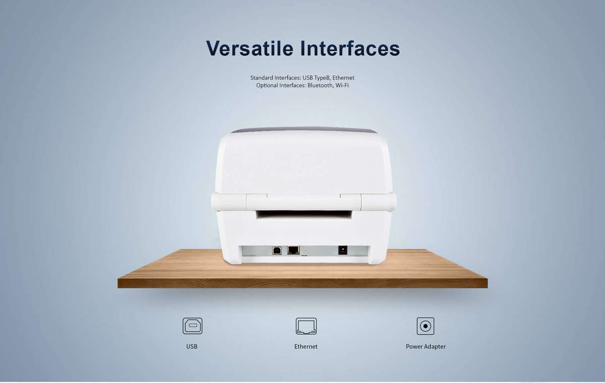 iDPRT iT4S - Thermal Transfer Printer - USB & Ethernet Interfaces