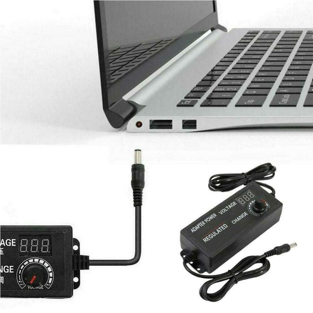 Universal Adjustable Ac To Dc Power Supply Power Cord V24-10-5