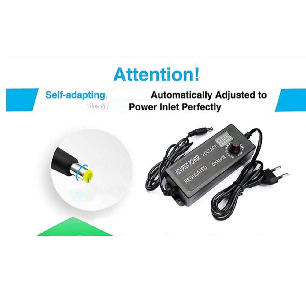 Universal Adjustable Ac To Dc Power Supply Power Cord V24-10-5
