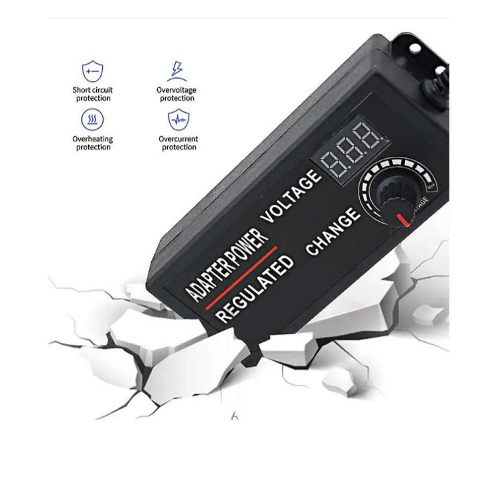 Universal Adjustable Ac To Dc Power Supply Power Cord V24-10-5