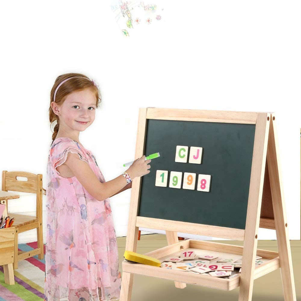 Kids Small Wooden Double-Sided Drawing Board F74-137-14