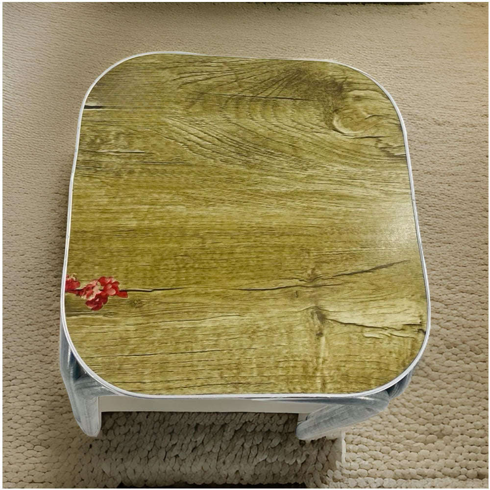 Multipurpose Stainless Steel Wooden Stool BS-8604