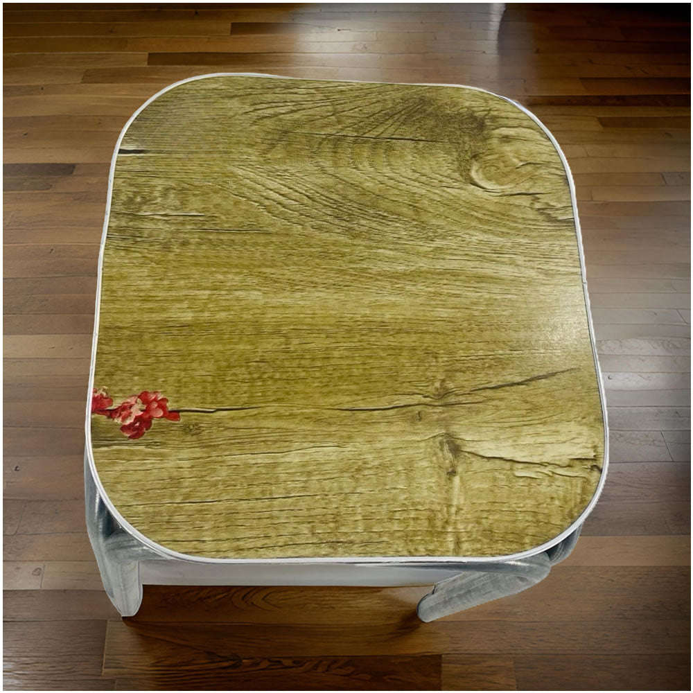 Multipurpose Stainless Steel Wooden Stool BS-8604