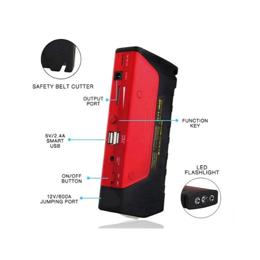 High Power Multi-Functional Jump Starter Battery Charger Power Bank AD-73
