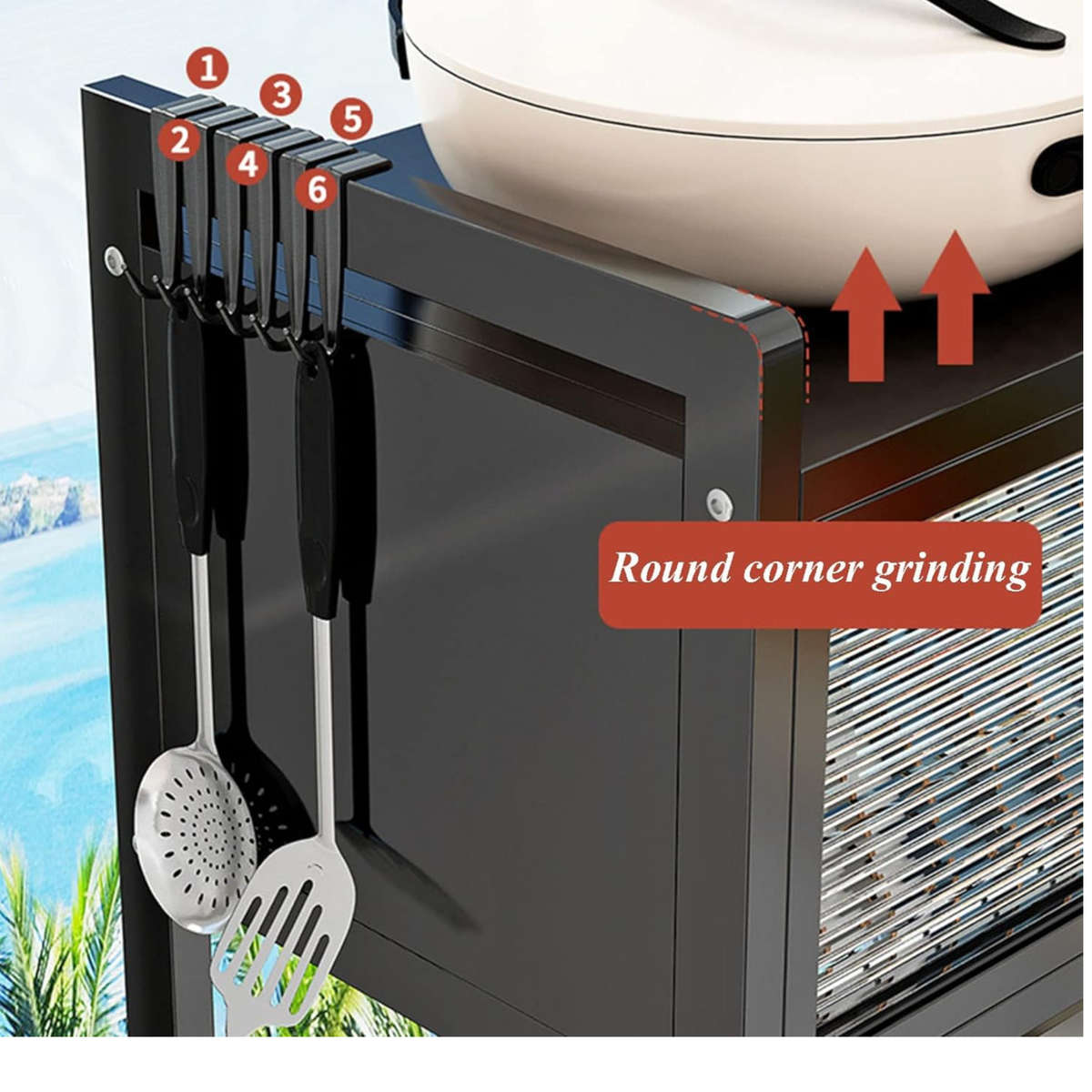 85cm Adjustable Height Over-the-Sink Kitchen Storage And Dish Rack Shelf