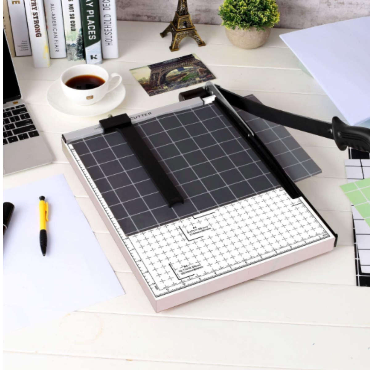 Precision A4 Guillotine Paper Cutter with Wood Base FB-23