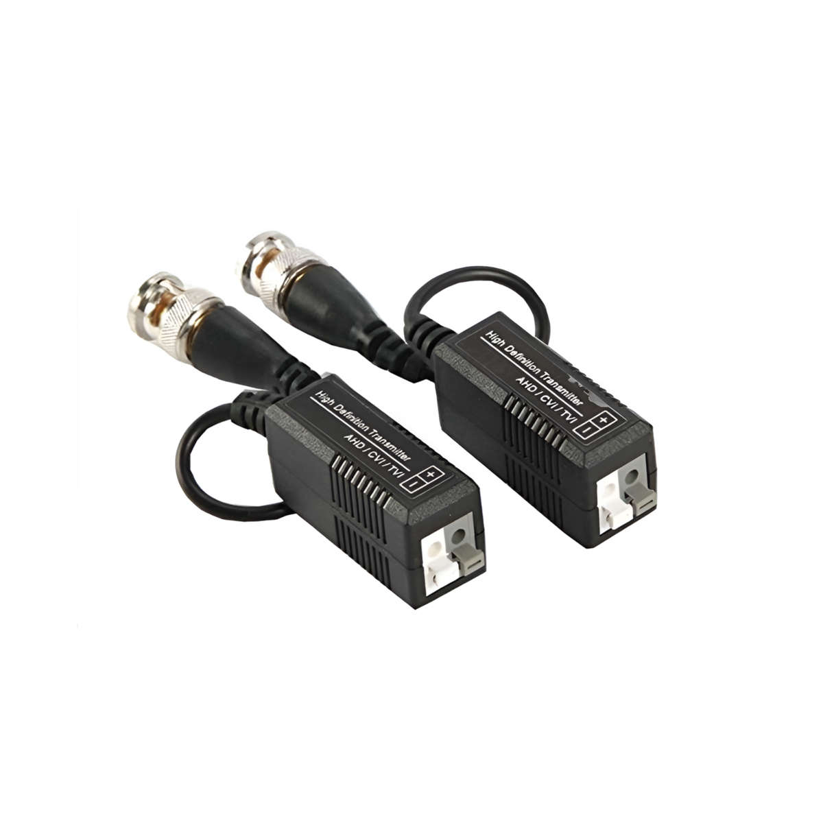 2 Pcs High Definition Passive Video Balun Cable Cord Transmitter 500P