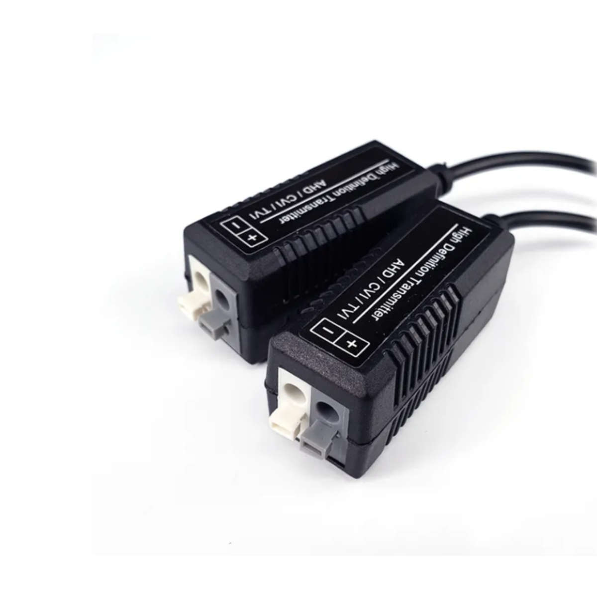 2 Pcs High Definition Passive Video Balun Cable Cord Transmitter 500P