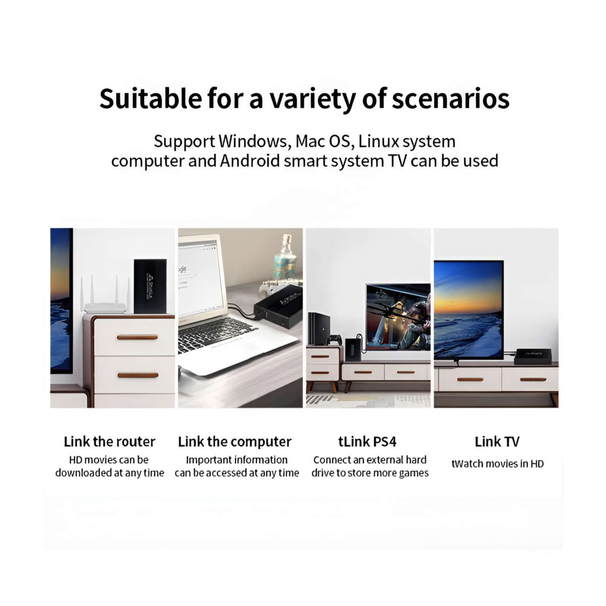 2.5 Inch Portable USB 3.0 Hard Drive External Case