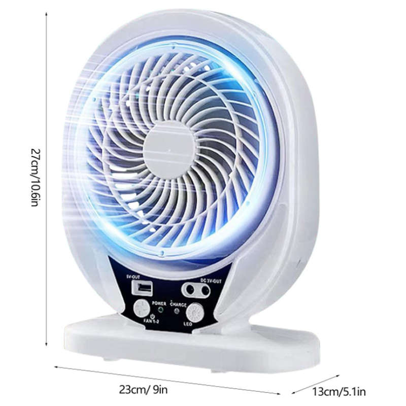 Solar Powered Fan And Led Globes with Solar Panel