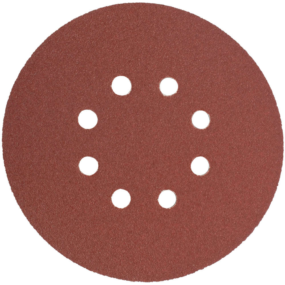 Sanding disc 150mm 80 grit with holes 10/pk hook and loop