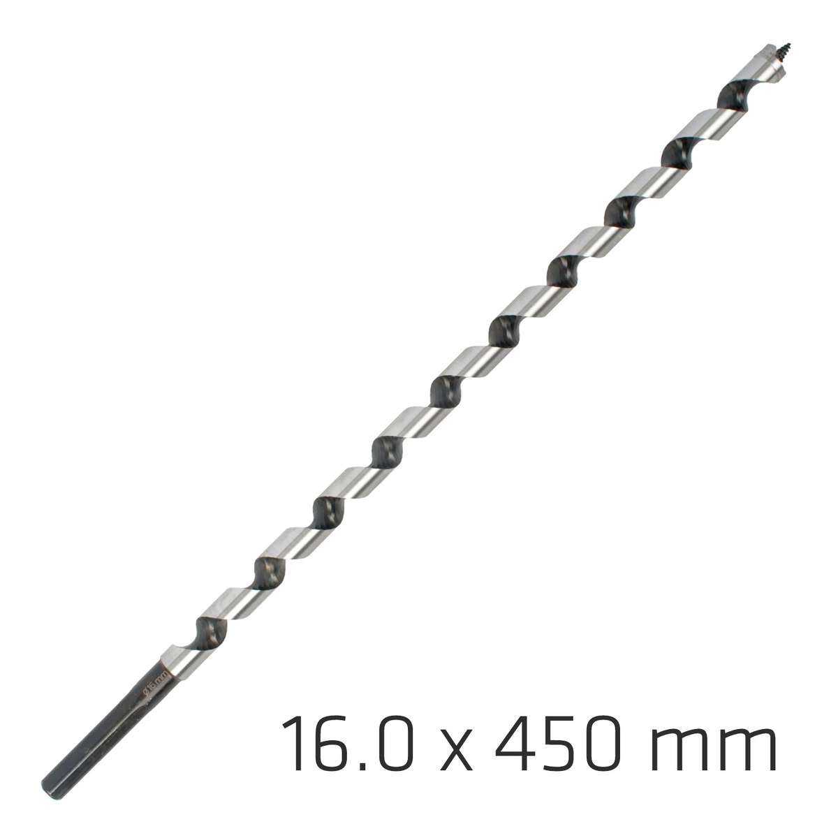 Wood auger drill bit 16 x 450mm