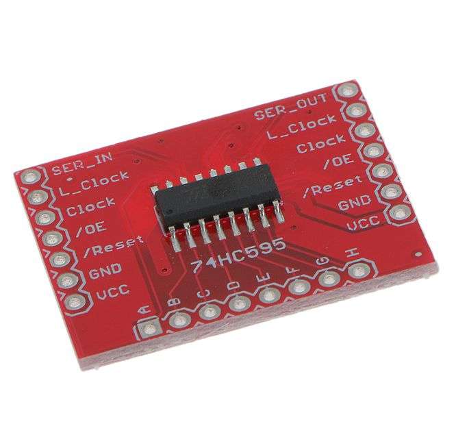 Shift register 74hc595 breakout board bob-sr74hc595
