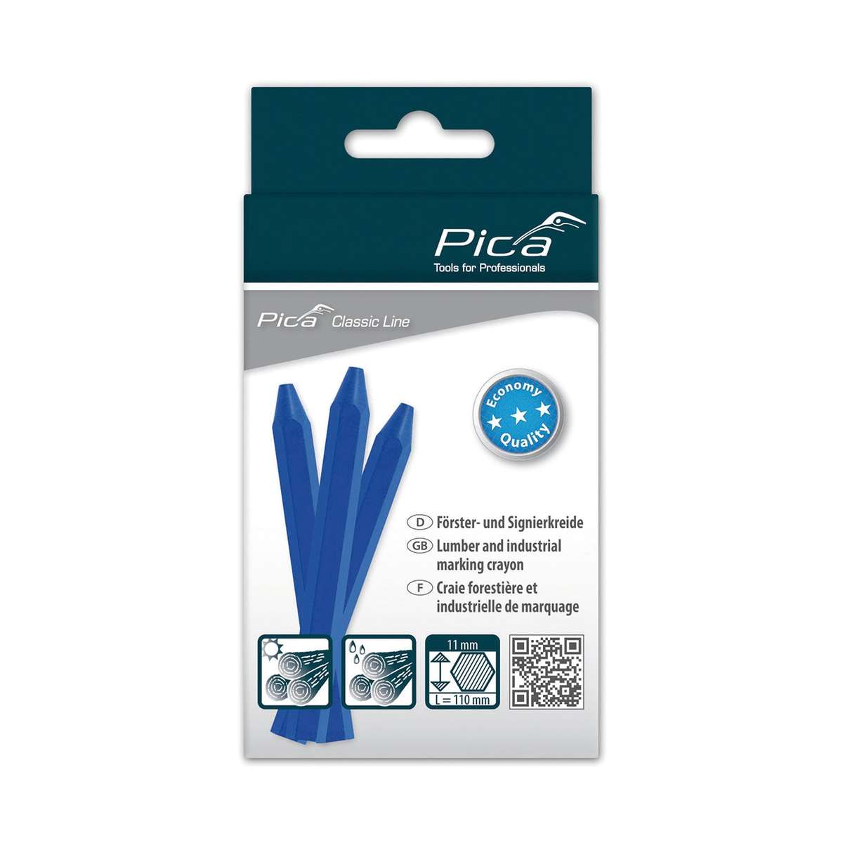 MARKING CRAYON ECO 11X110MM BLUE