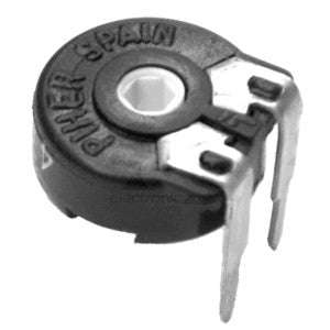 Preset 10mm potentiometer t-adj hex 474k pt10mv10-474a