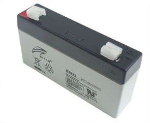 Battery sla 6v 1.3ah 97x24x52mm rt613