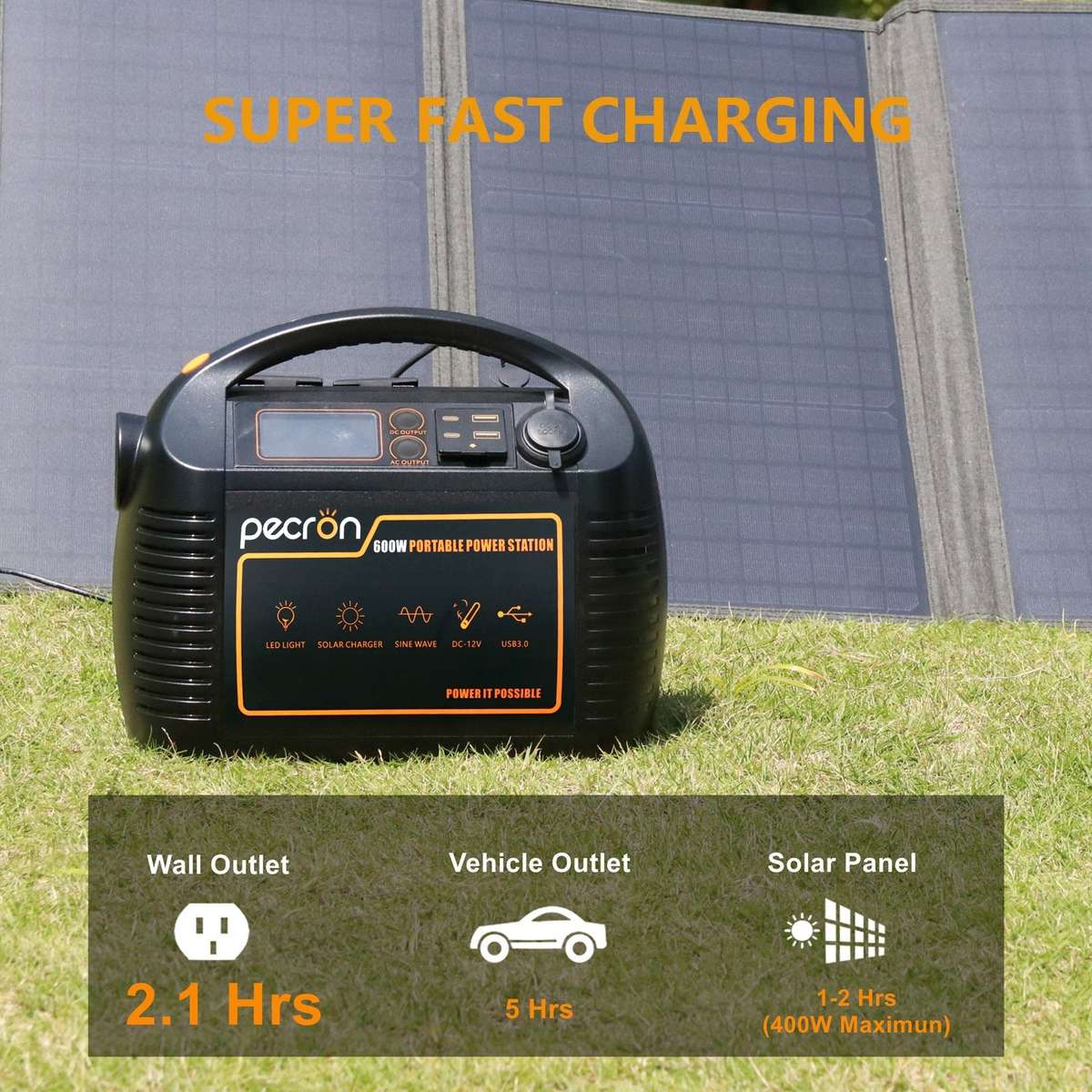 PECRON P600 600W Portable Power Station