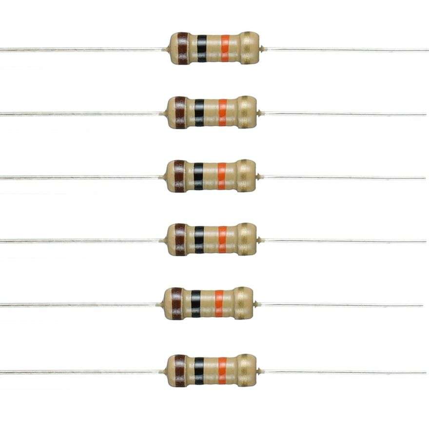 1/2W Carbon Film Resistor 5% (10  pack)