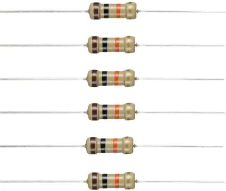 1/2W Carbon Film Resistor 5% (10  pack)