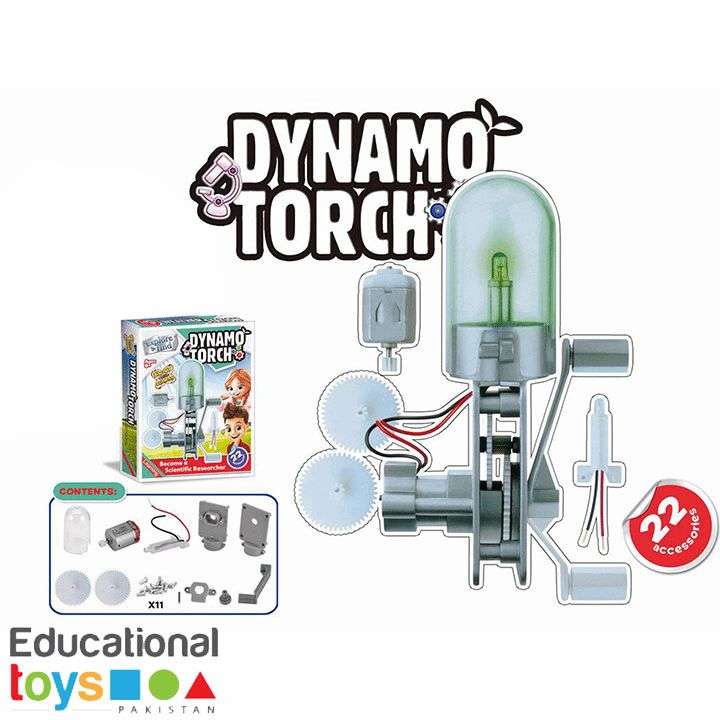 Dynamo Torch Hand Crank Dynamo Experiment