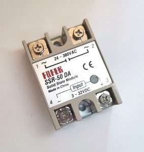 Solid State Relay (SSR) 50A AC, Control 3-32V DC