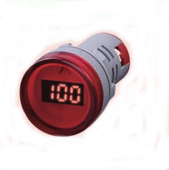 Digital Amp meter AC 220V 0-100A 22mm Display RED