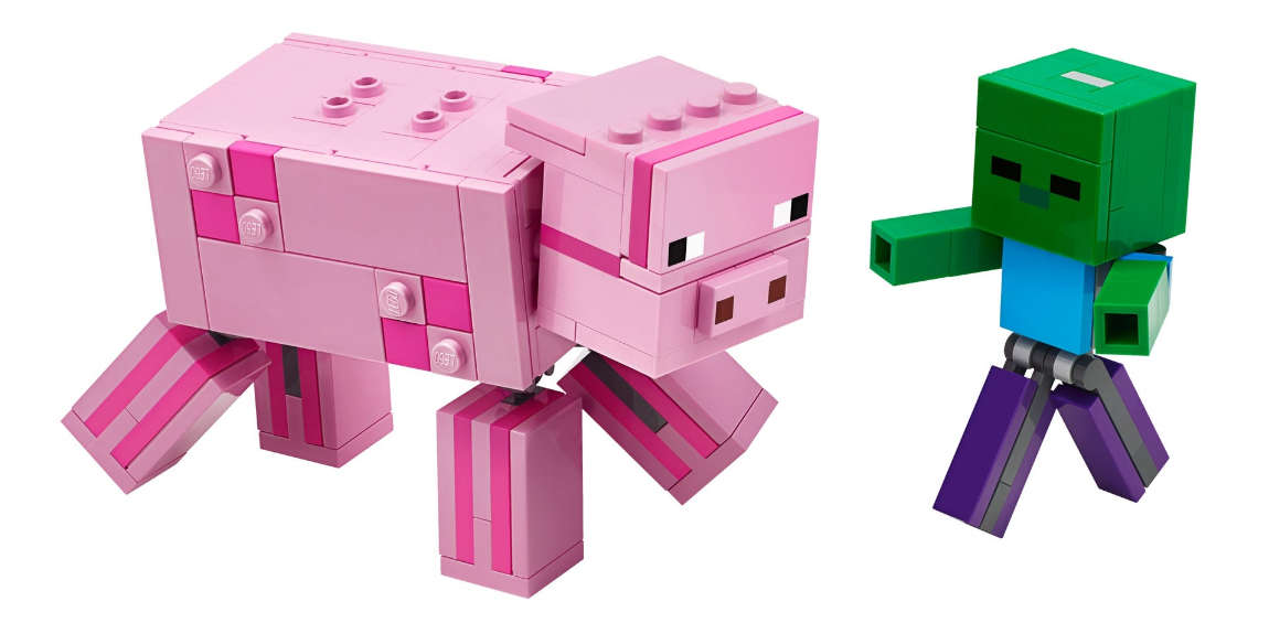 LEGO Minecraft 21157 BigFig Pig with Baby Zombie