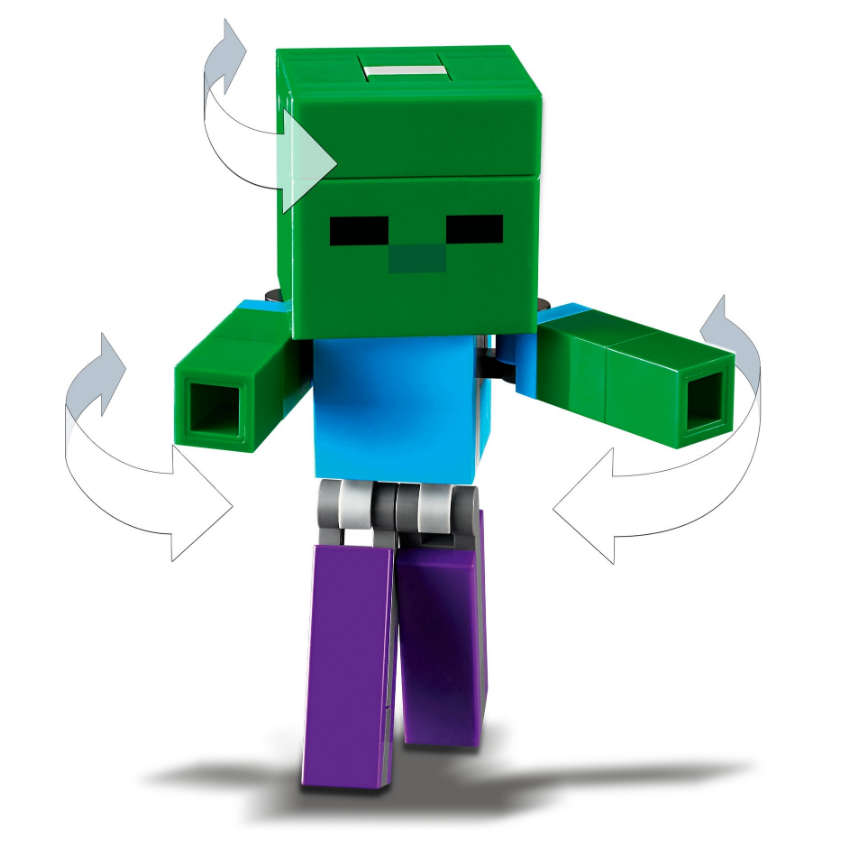 LEGO Minecraft 21157 BigFig Pig with Baby Zombie