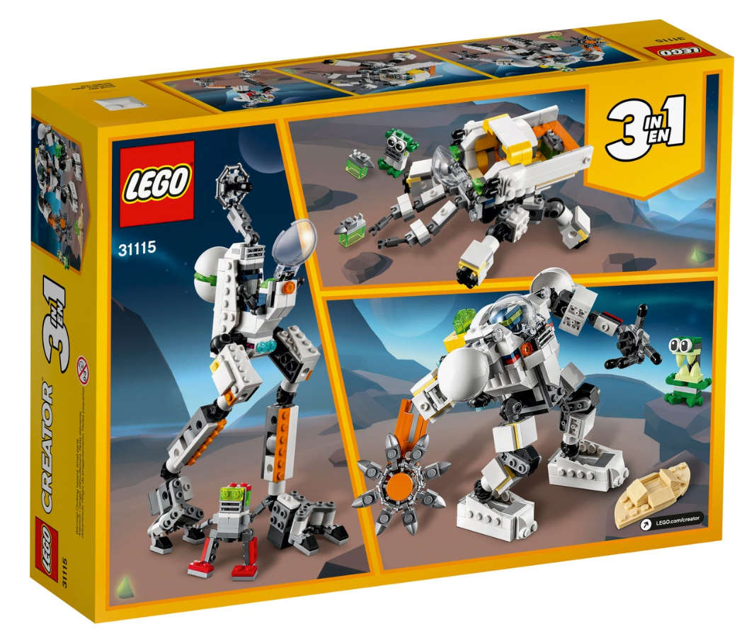 LEGO Creator 3-in-1 31115 Space Mining Mech