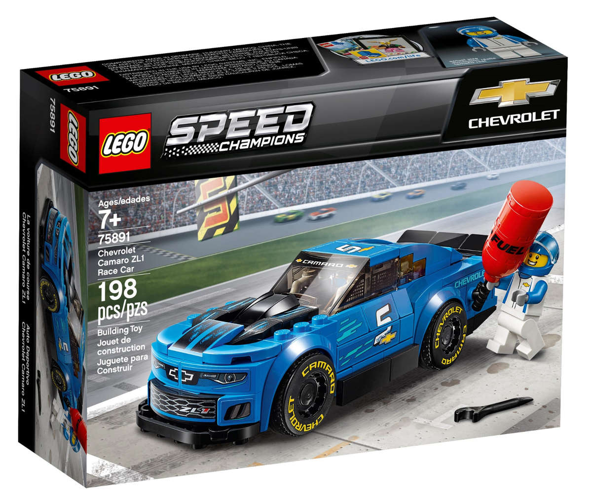 LEGO Speed Champions 75891 Chevrolet Camaro ZL1 Race Car