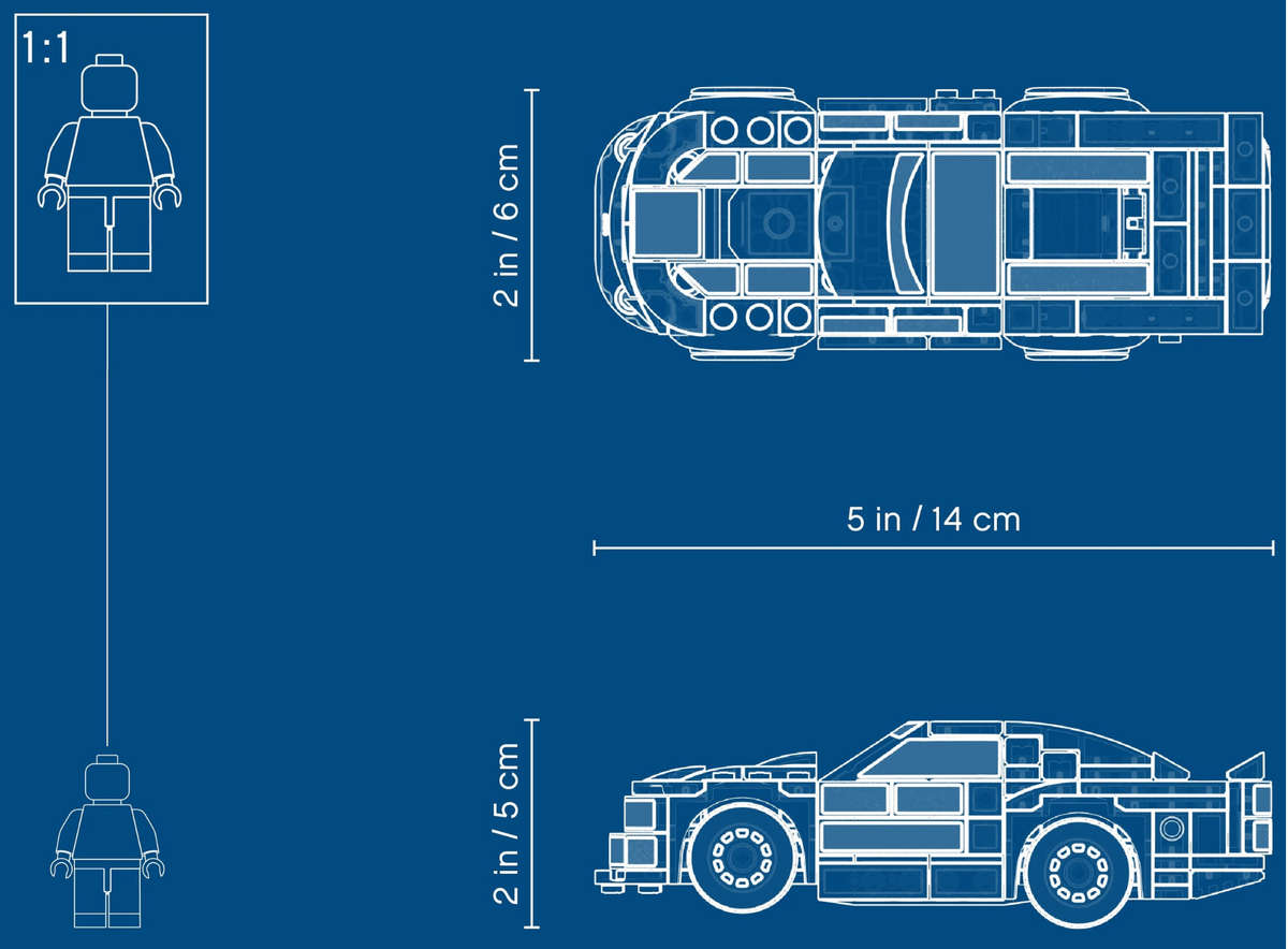 LEGO Speed Champions 75891 Chevrolet Camaro ZL1 Race Car