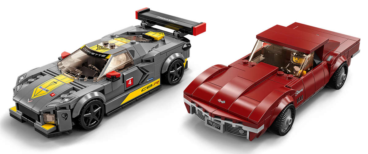 LEGO 76903 Speed Champions Chevrolet Corvette C8.R Race Car and 1969 Chevrolet Corvette