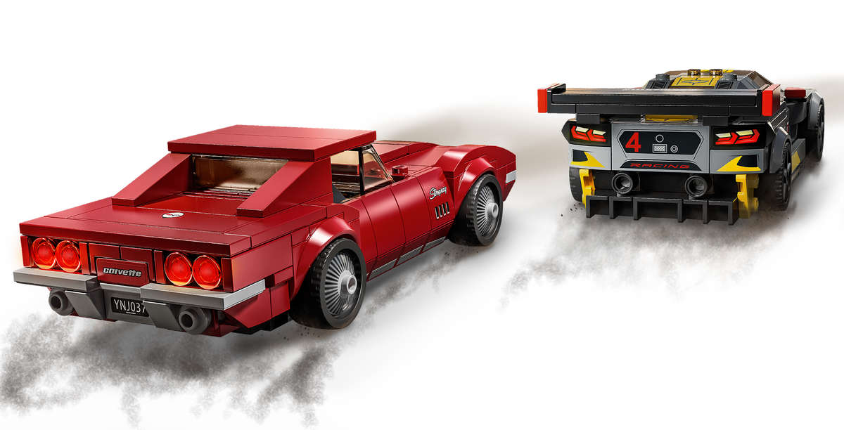 LEGO 76903 Speed Champions Chevrolet Corvette C8.R Race Car and 1969 Chevrolet Corvette