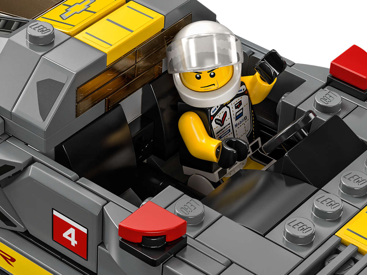 LEGO 76903 Speed Champions Chevrolet Corvette C8.R Race Car and 1969 Chevrolet Corvette