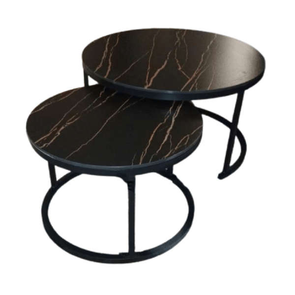 Coffee Table 2 in 1- Black Marble