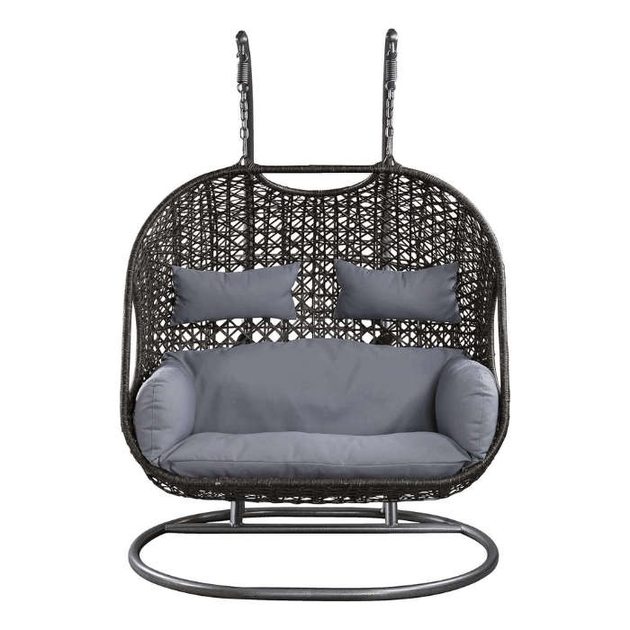 DHHU Double Swing Egg Chair Set (ONLY BROWN COLOR AVAILABLE)