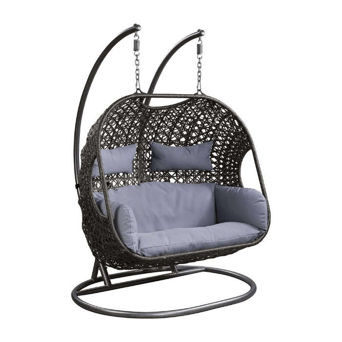 DHHU Double Swing Egg Chair Set (ONLY BROWN COLOR AVAILABLE)