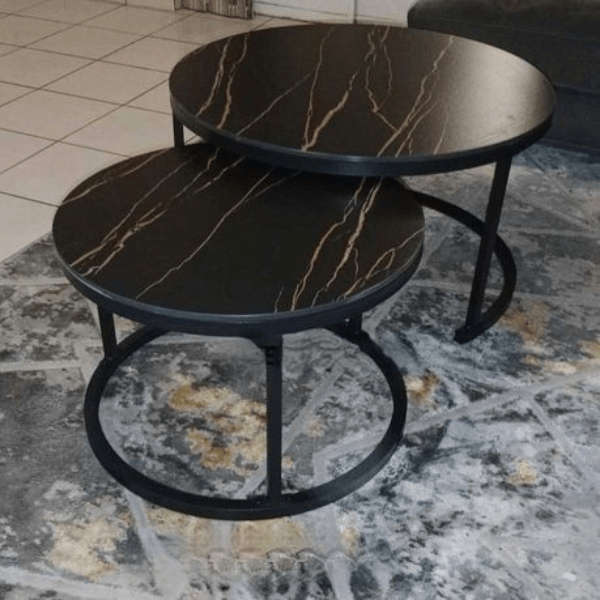 Coffee Table 2 in 1- Black Marble