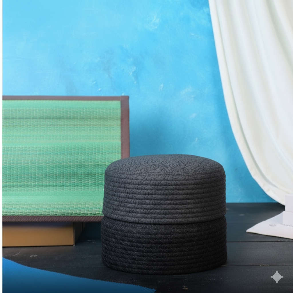 Koofi Topi Prayer Cap | Saqafat Textured Premium Islamic Hat