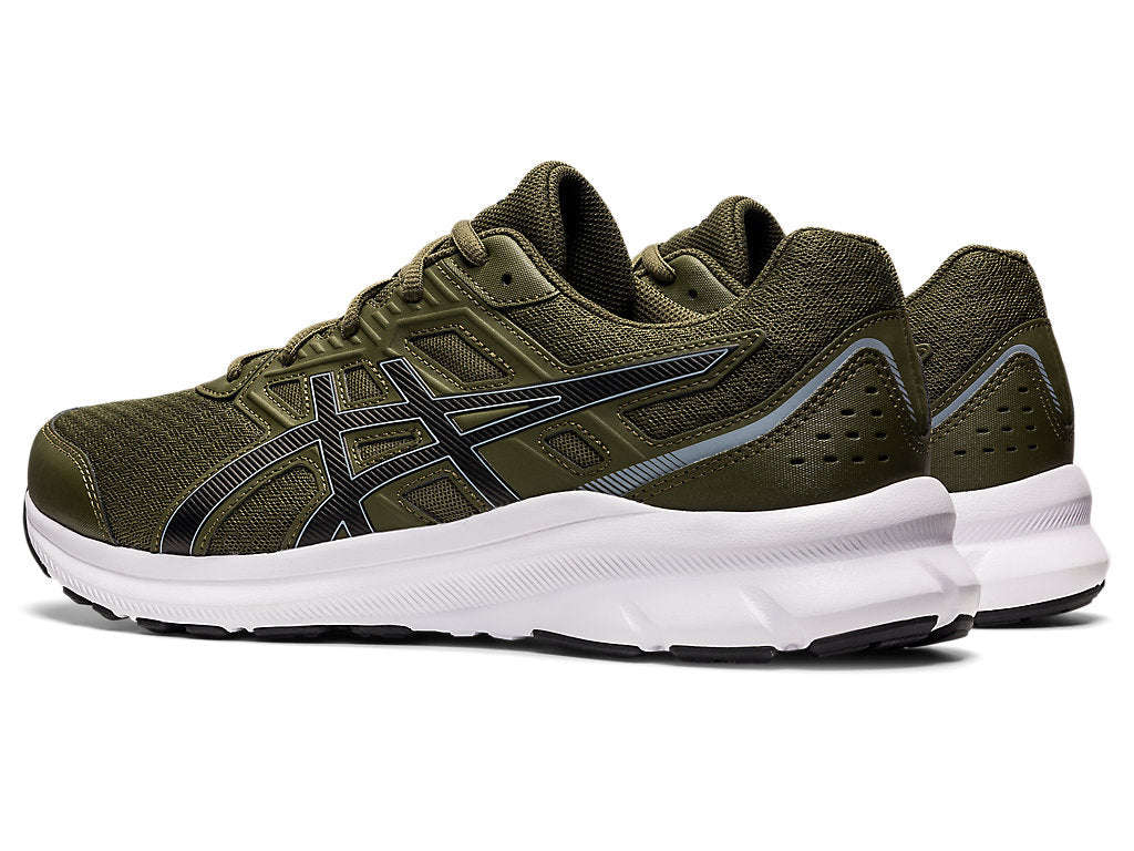 ASICS MENS JOLT 3 OLIVE BEGINNER RUNNING SHOE (OLIVE CANVA)