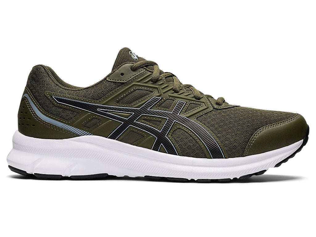 ASICS MENS JOLT 3 OLIVE BEGINNER RUNNING SHOE (OLIVE CANVA)