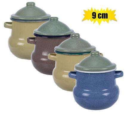 Sugar pot enamel 9cm