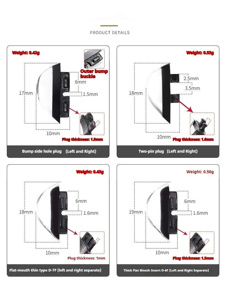 Insert-type nose pads