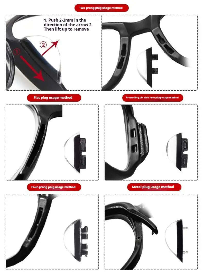 Insert-type nose pads