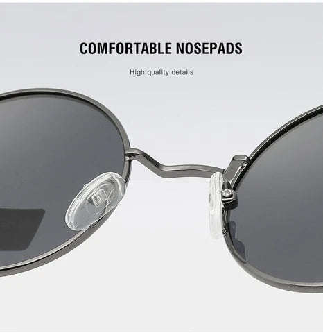 Kdeam Azure Orbit  Polarized Round Sunglasses